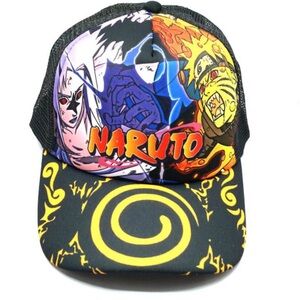Naruto Uzumaki Vs. Sasuke Graphic Trucker Hat